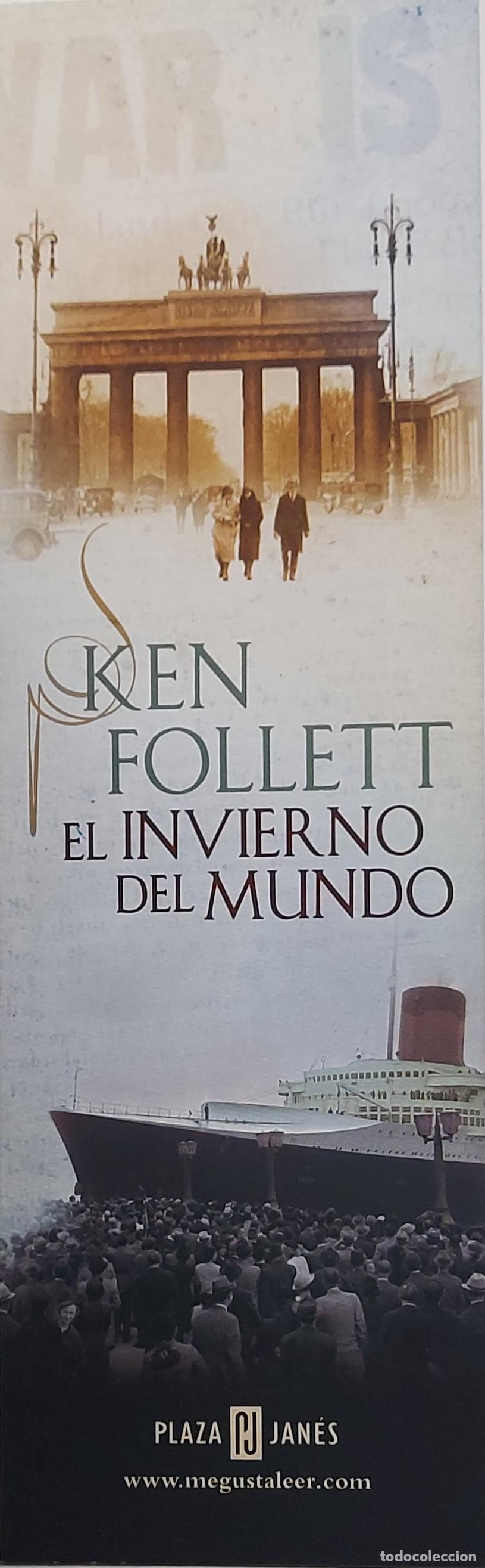 Collectables Bookmark: MARCAPAGINAS - PLAZA Y JANES - KEN FOLLETT - EL INVIERNO DEL MUNDO