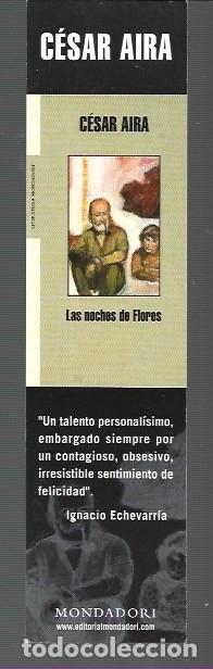 Collectables Bookmark: MARCAP&Aacute;GINAS EDICI&Oacute;N DE MONDADORI LAS NOCHES DE FLORES