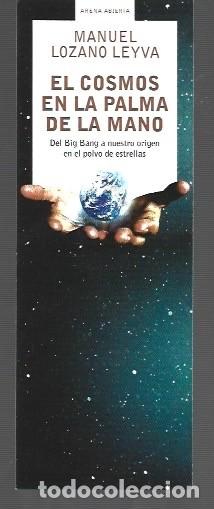 Collectionnisme Marque-pages: MARCAP&Aacute;GINAS EDICI&Oacute;N DE MONDADORIEL COSMOS EN LA PLAMA DE LA MANO