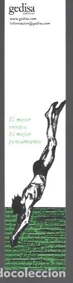 Collectionnisme Marque-pages: MARCAP&Aacute;GINAS EDICI&Oacute;N DE GEDISA EL MEJOR ENSAYO EL MEJOR PENSAMIENTO