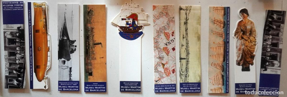 Coleccionismo marcap&aacute;ginas: 10 MARCAP&Aacute;GINAS DEL MUSEO MAR&Iacute;TIMO DE BARCELONA - Foto 1