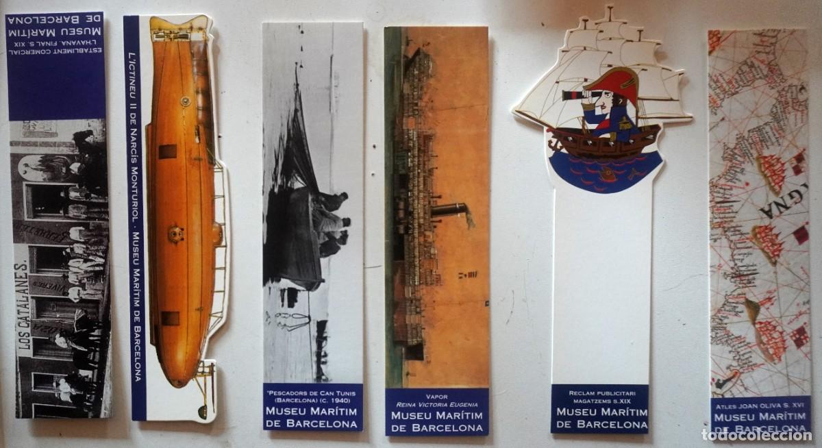 Coleccionismo marcap&aacute;ginas: 10 MARCAP&Aacute;GINAS DEL MUSEO MAR&Iacute;TIMO DE BARCELONA - Foto 2