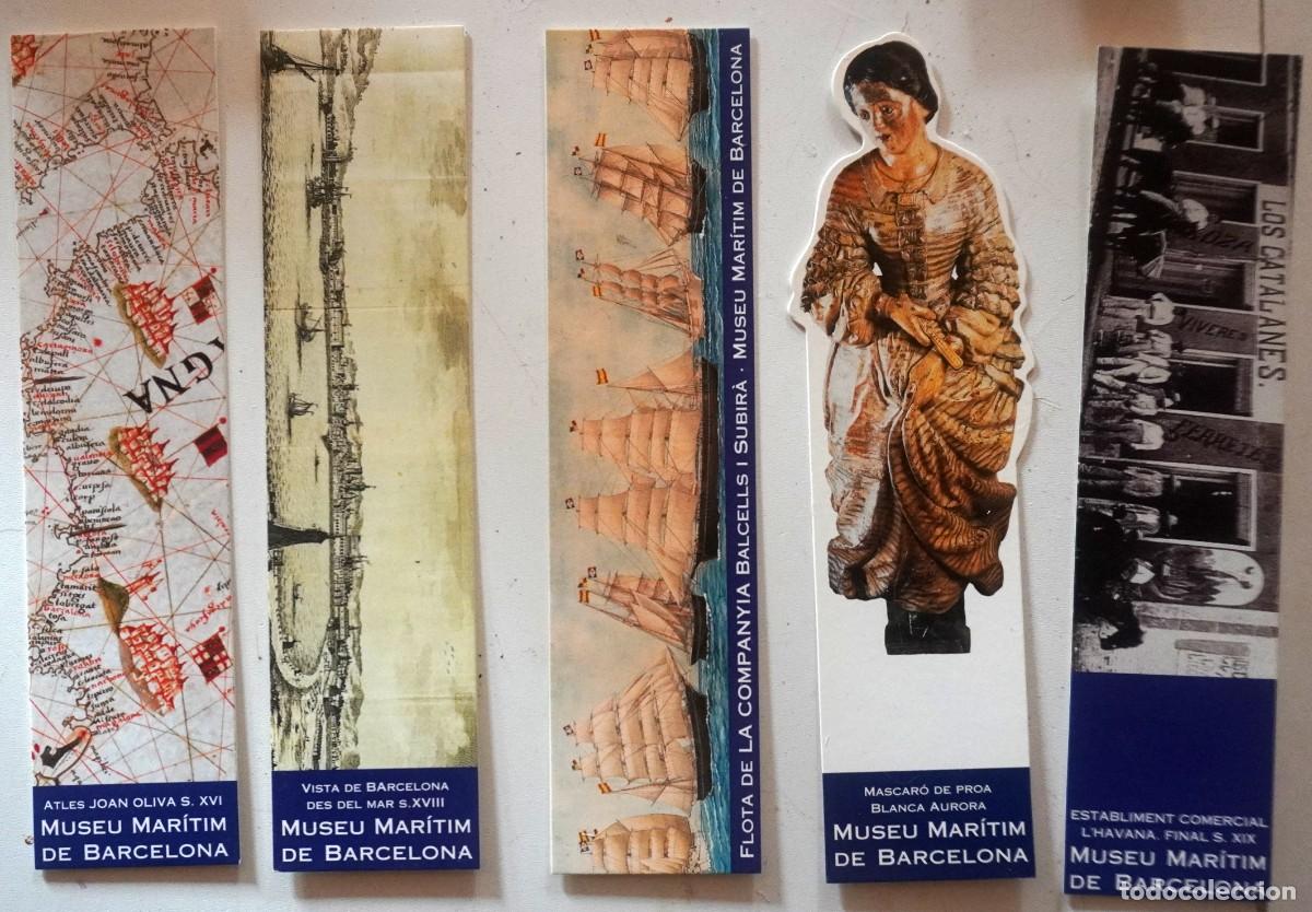 Coleccionismo marcap&aacute;ginas: 10 MARCAP&Aacute;GINAS DEL MUSEO MAR&Iacute;TIMO DE BARCELONA - Foto 3