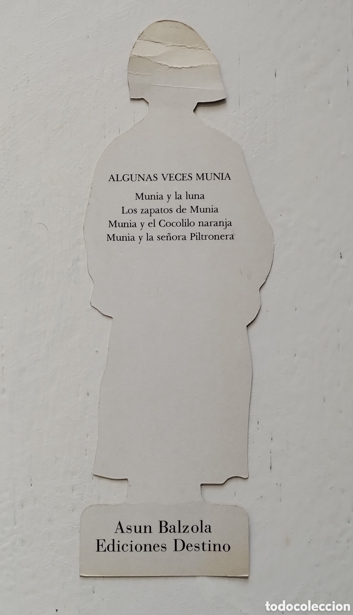 Coleccionismo marcap&aacute;ginas: Marcap&aacute;ginas Munia de Asun Balzola - Foto 2