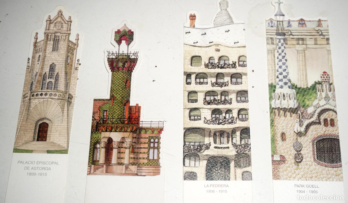 Coleccionismo marcap&aacute;ginas: 6 MARCAP&Aacute;GINAS DE EDIFICIOS DE ANTONI GAUD&Iacute; - Foto 2