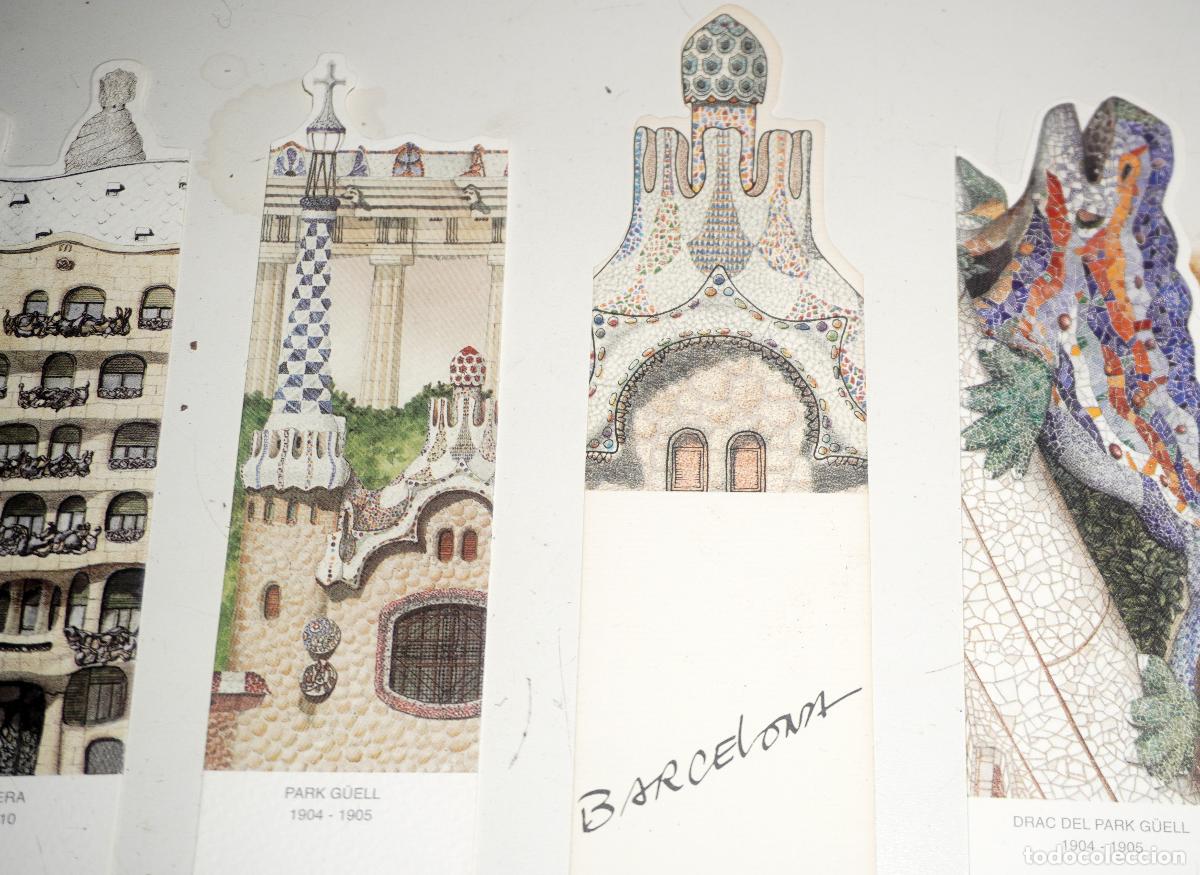 Coleccionismo marcap&aacute;ginas: 6 MARCAP&Aacute;GINAS DE EDIFICIOS DE ANTONI GAUD&Iacute; - Foto 3