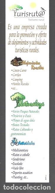 Collectionnisme Marque-pages: MARCAP&Aacute;GINAS EDICI&Oacute;N DE ANDALUCIA TURISMO RURAL BAZA GRANADA