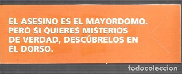 Coleccionismo Marcap&aacute;ginas: MARCAP&Aacute;GINAS EDICI&Oacute;N DE ROCA BOLSILLO EL ASESINO ES EL MAYORDOMO