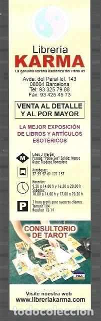 Coleccionismo Marcap&aacute;ginas: MARCAP&Aacute;GINAS EDICI&Oacute;N DE LIBRERIA KARMA BARCELONA
