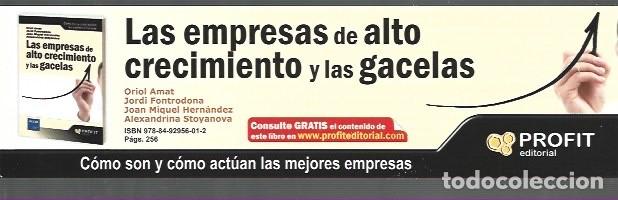 Coleccionismo Marcap&aacute;ginas: MARCAP&Aacute;GINAS EDICI&Oacute;N DE PROFIT TPM LAS EMPRESAS DE ALTO CRECIMIENTO Y LAS GACELAS