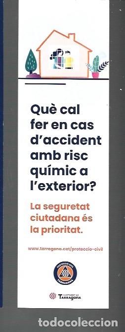 Coleccionismo Marcap&aacute;ginas: MARCAP&Aacute;GINAS EDICI&Oacute;N DE PROTECCION CIVIL DE TARRAGONA