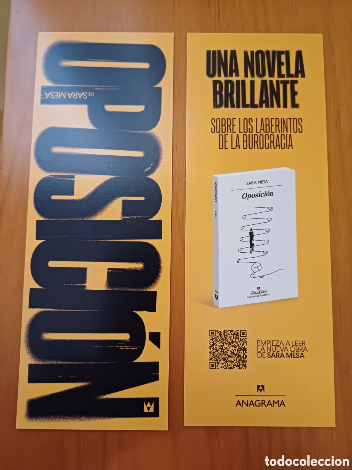 Collezionismo Segnalibri: Marcap&aacute;ginas OPOSICI&Oacute;N. Anagrama