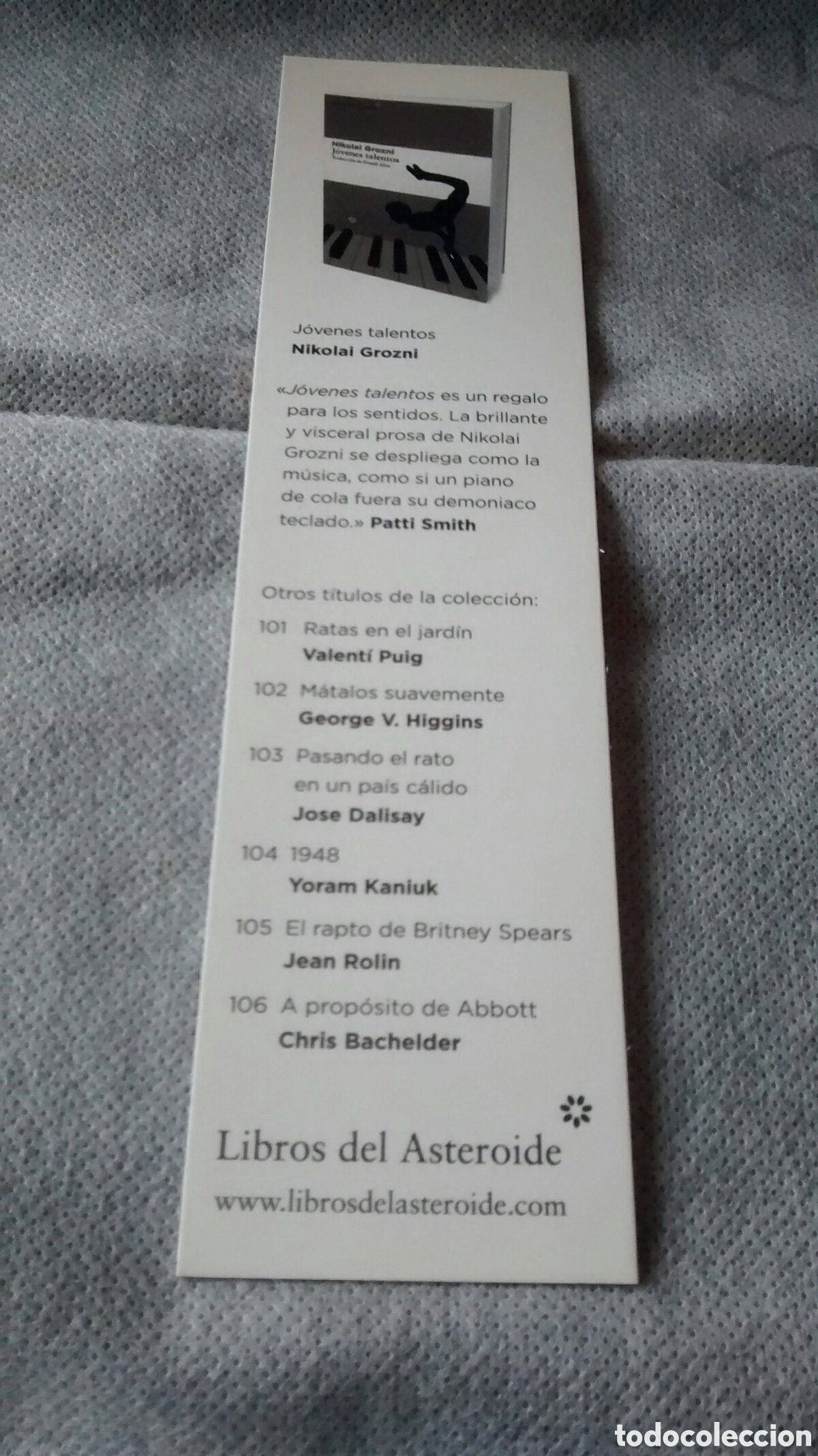 Coleccionismo Marcap&aacute;ginas: MARCAPAGINAS JOVENES TALENTOS-NIKOLAI GROZNI-LIBROS DEL ASTEROIDE