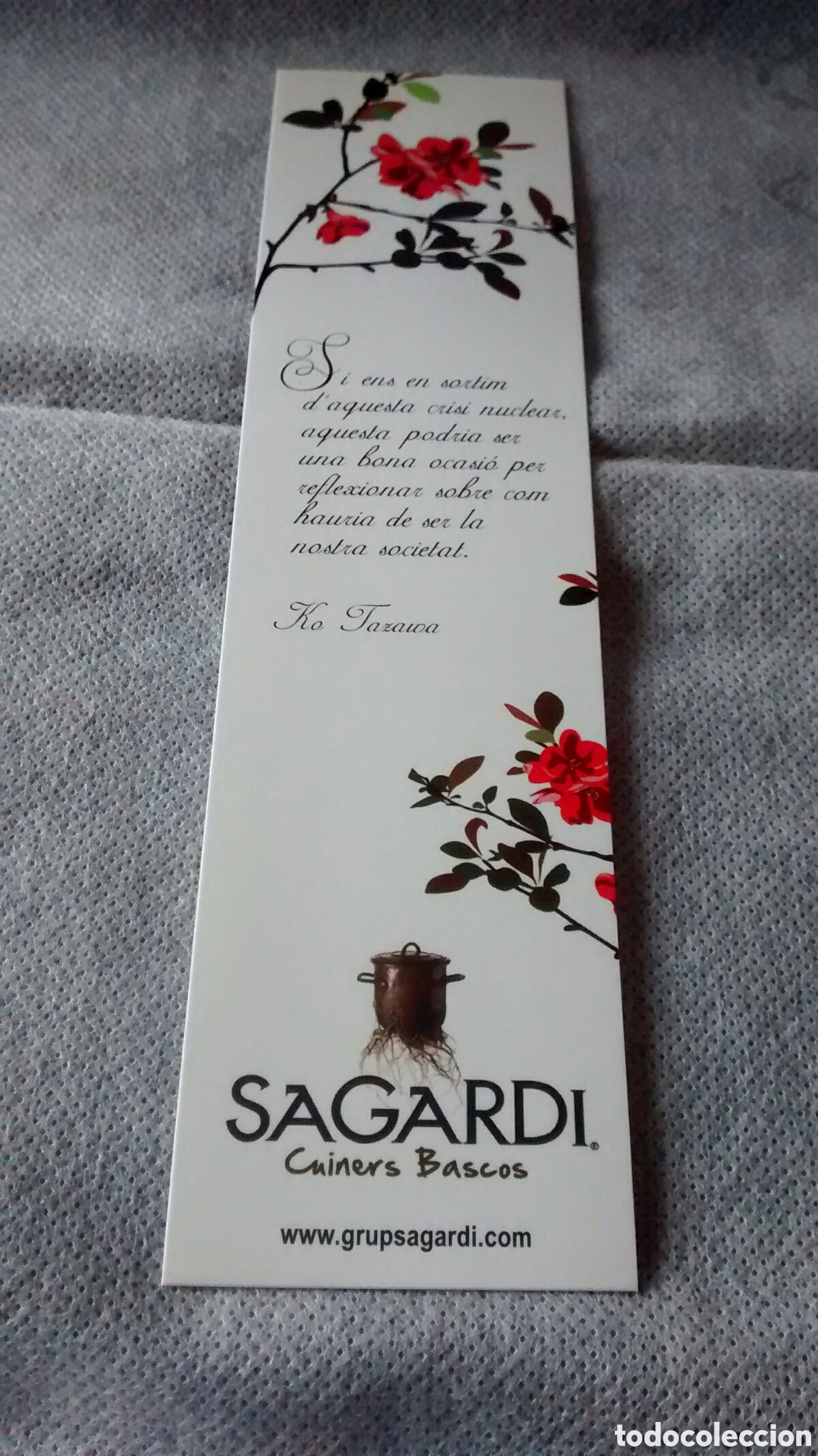 Coleccionismo Marcap&aacute;ginas: MARCAPAGINAS SAGARDI. CUINERS BASCOS
