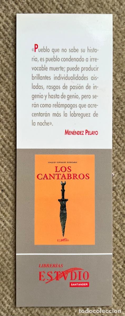 Coleccionismo Marcap&aacute;ginas: Marcap&aacute;ginas libro Los C&aacute;ntabros - Libreria Estudio - Santander - A&ntilde;os 90