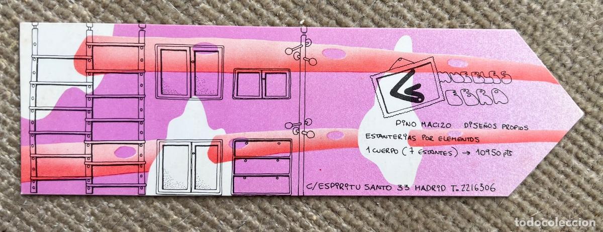 Collectables Bookmark: Marcap&aacute;ginas de Muebles Ebra (Madrid) - A&ntilde;os 80/90