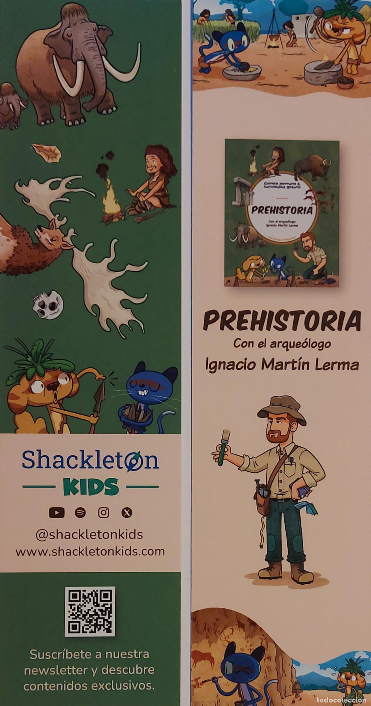Coleccionismo marcap&aacute;ginas: MARCAPAGINAS - SHACKLETON KIDS - PREHISTORIA - - Foto 1