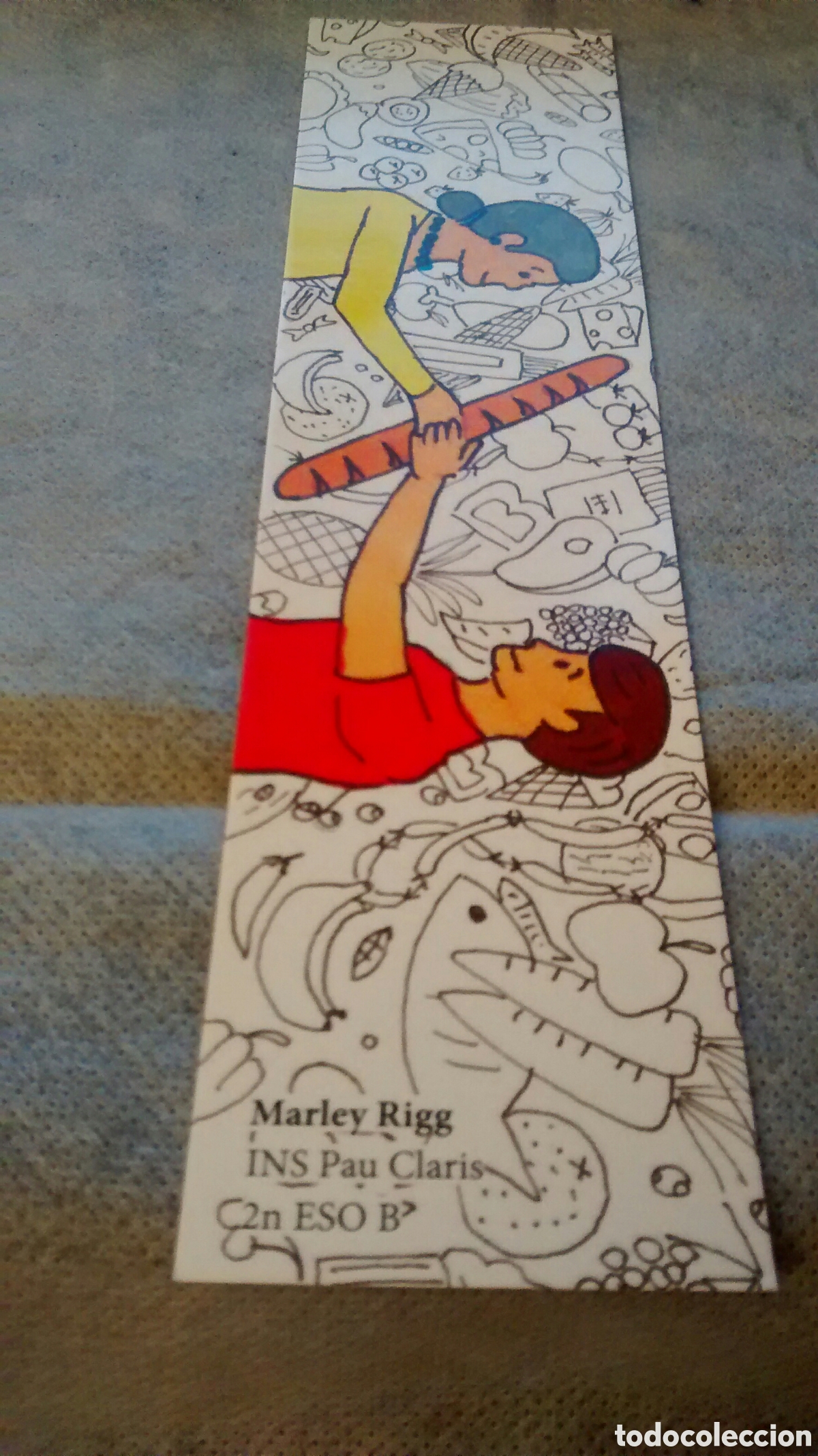 Collectables Bookmark: MARCAPAGINAS COMER&Ccedil;OS AMB CARA I ULLS. TRIA BARCELONA. AJUNTAMENT BARCELONA (A2)