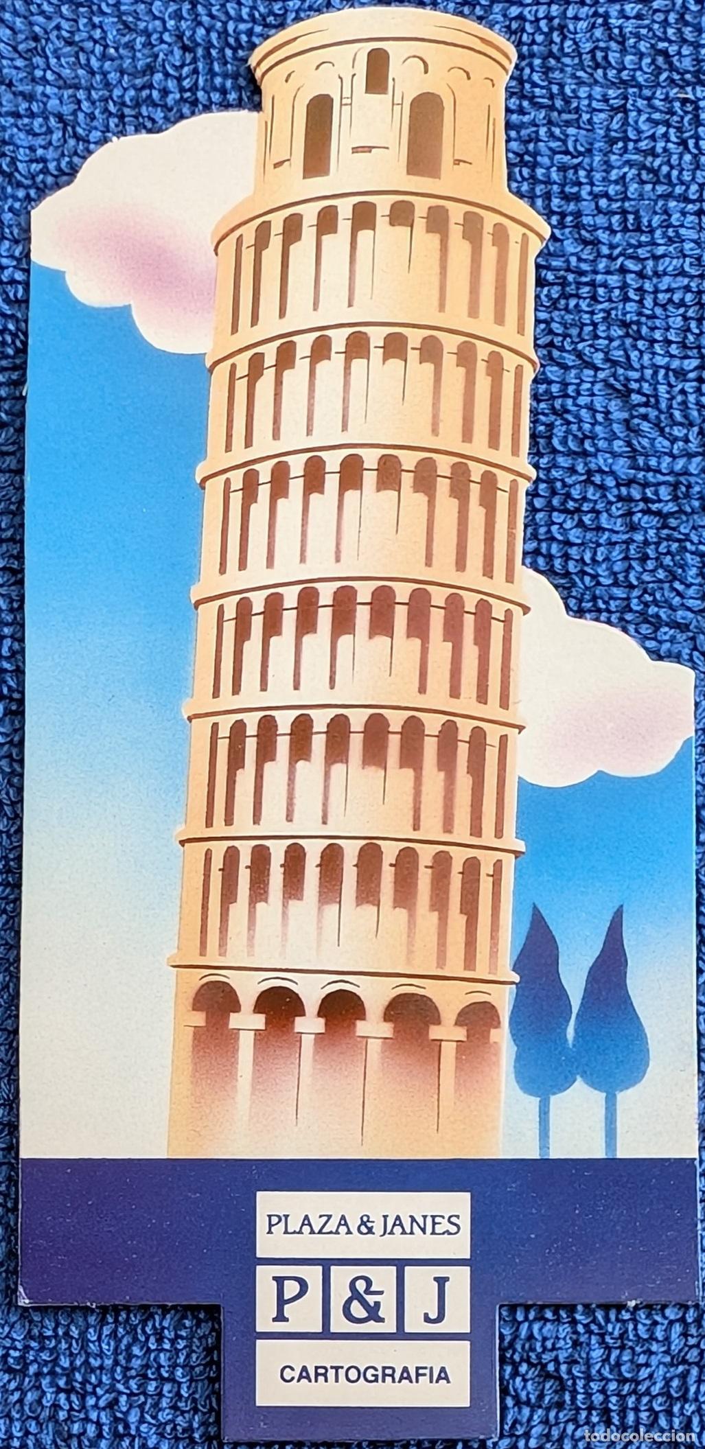 Coleccionismo Marcap&aacute;ginas: Marcap&aacute;ginas - Cartograf&iacute;a y Mapa de carreteras - Torre de Pisa - Plaza & Jan&eacute;s
