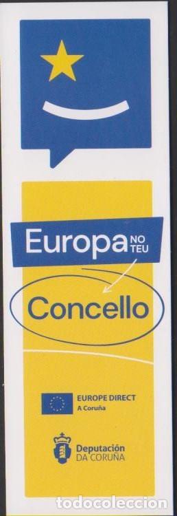 Coleccionismo Marcap&aacute;ginas: marcapaginas EUROPA NO TEU CONCELLO bookmark point book marcador marca pagina punto libro