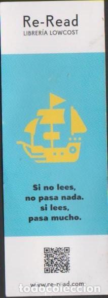 Coleccionismo Marcap&aacute;ginas: marcapaginas RE-READ LIBRERIA LOWCOST bookmark point book marcador marca pagina punto libro