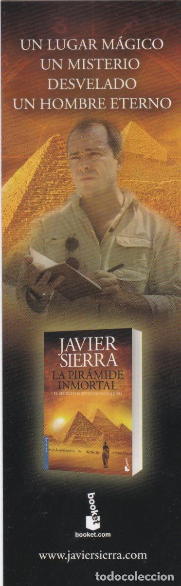 Collectables Bookmark: MARCAPAGINAS BOOKET. LA PIRAMIDE INMORTAL. JAVIER SIERRA