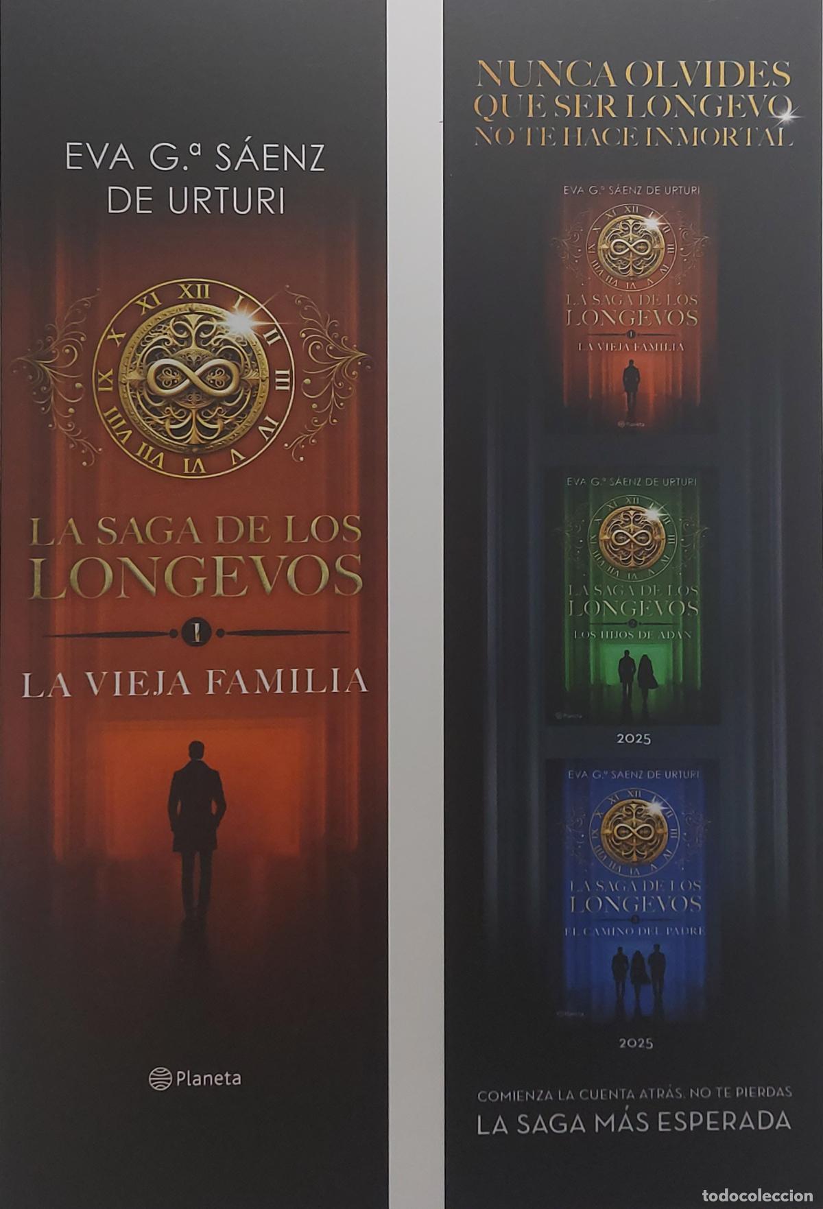 Collectables Bookmark: MARCAPAGINAS - PLANETA - LA SAGA DE LOS LONGEVOS - LA VIEJA FAMILIA - EVA G&ordf; SAENZ DE URTURI