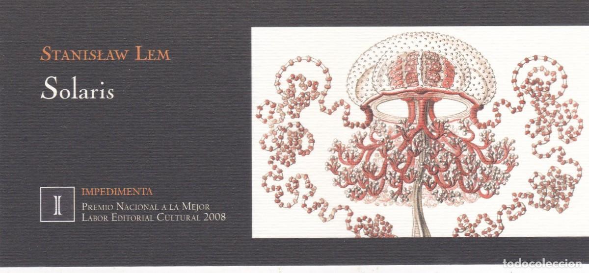 Coleccionismo marcap&aacute;ginas: MARCAPAGINAS IMPEDIMENTA. SOLARIS. STANISLAW LEM - Foto 1