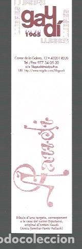 Coleccionismo marcap&aacute;ginas: MARCAP&Aacute;GINAS EDICI&Oacute;N DE LIBRERIA GAUDI 1965 - Foto 1