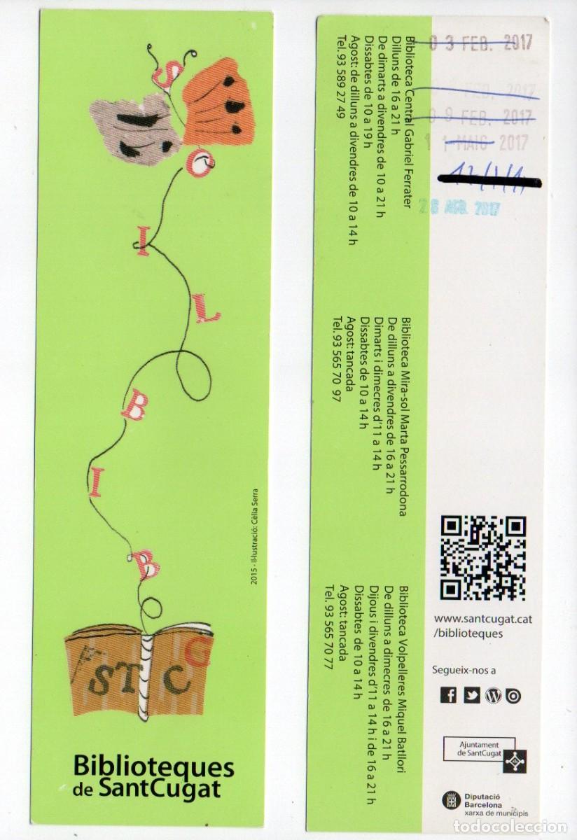 Sammeln von Lesezeichen: MARCAPAGINAS, BIBLIOTEQUES DE SANT CUGAT.