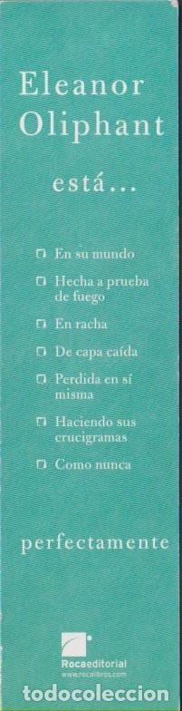 Collectables Bookmark: marcapaginas ELEANOR OLIPHANT bookmark point book marcador marca pagina punto libro SOY.YO