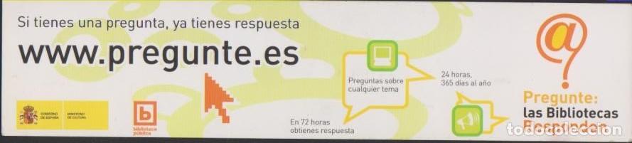 Collectables Bookmark: marcapaginas PREGUNTE BIBLIOTECA RESPONDE bookmark point book marcador marca pagina punto libro