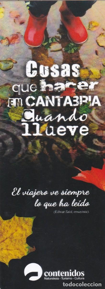 Sammeln von Lesezeichen: MARCAPAGINAS COSAS QUE HACER EN CANTABRIA CUANDO LLUEVE. CONTENIDOS