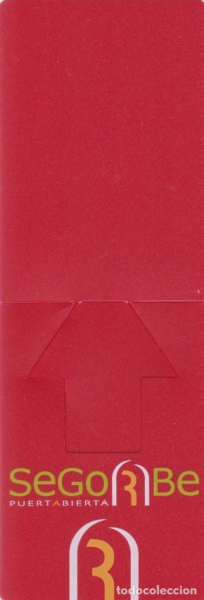 Sammeln von Lesezeichen: MARCAPAGINAS SEGORBE. PUERTABIERTA - PLASTICO, PARA DOBLAR, CON PESTA&Ntilde;A