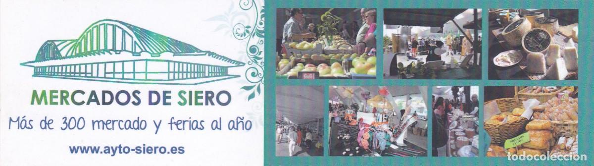 Sammeln von Lesezeichen: MARCAPAGINAS MERCADOS DE SIERO (ASTURIA) - CALENDARIO 2015 (REVERSO)