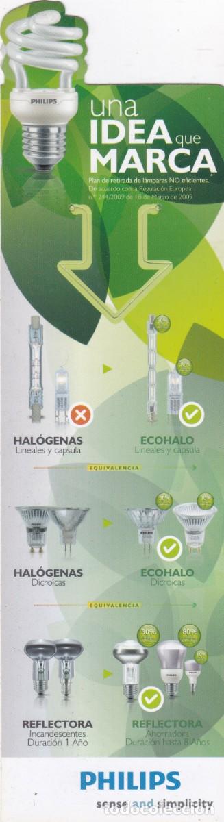 Collectables Bookmark: MARCAPAGINAS PHILIPS. UNA IDEA QUE MARCA - TROQUELADO, CON PESTA&Ntilde;A
