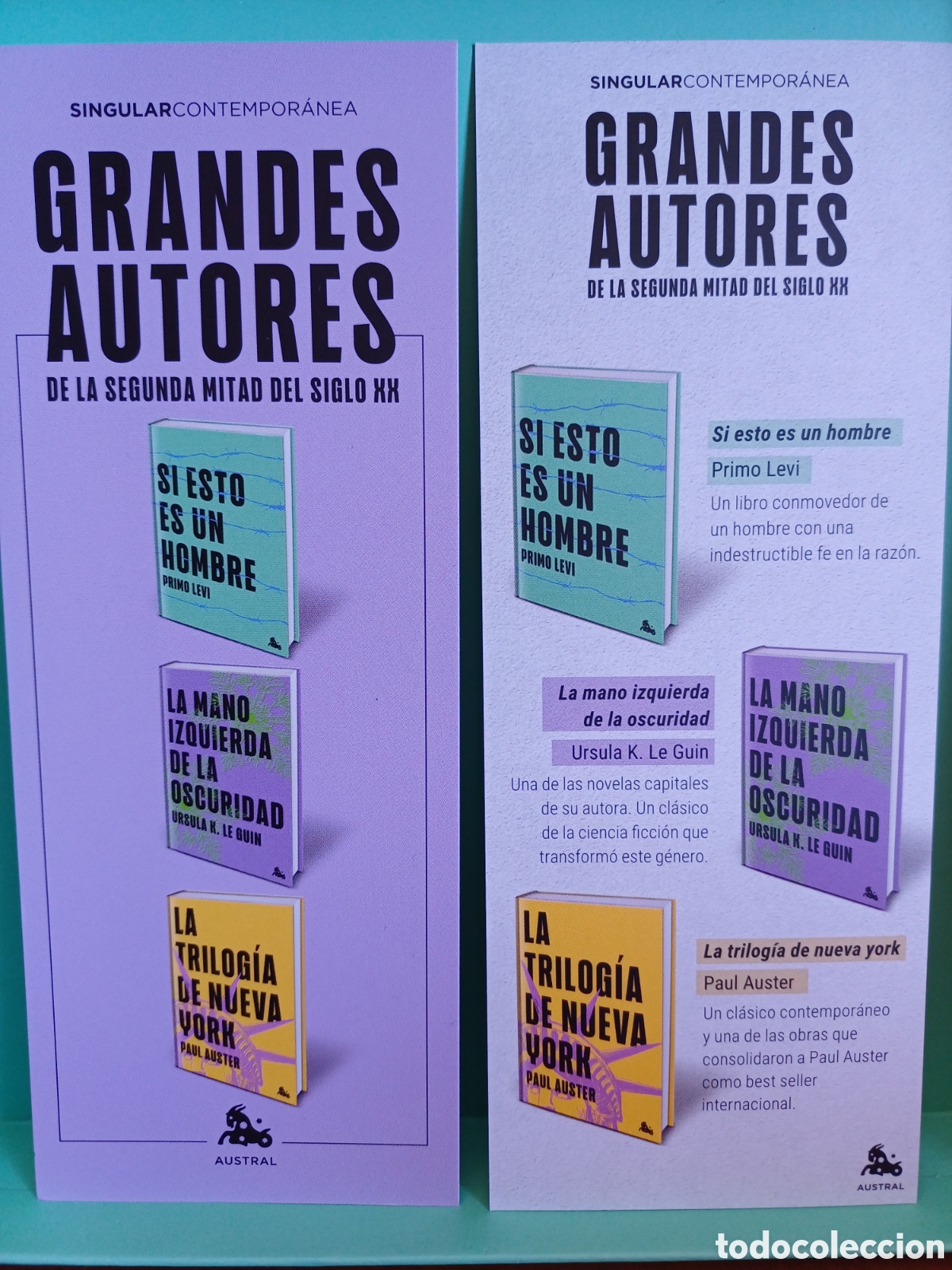 Sammeln von Lesezeichen: Marcap&aacute;ginas Grandes autores