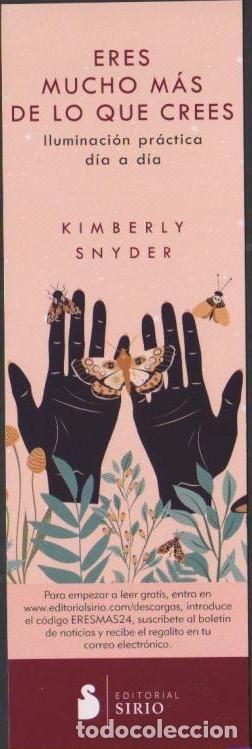 Sammeln von Lesezeichen: marcapaginas KIMBERLY SNYDER SIRIO bookmark point book marcador marca pagina punto libro SOY.YO