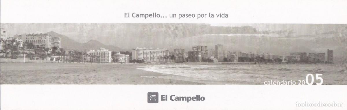Sammeln von Lesezeichen: MARCAPAGINAS EL CAMPELLO (ALICANTE) - CALENDARIO 2005 (REVERSO)