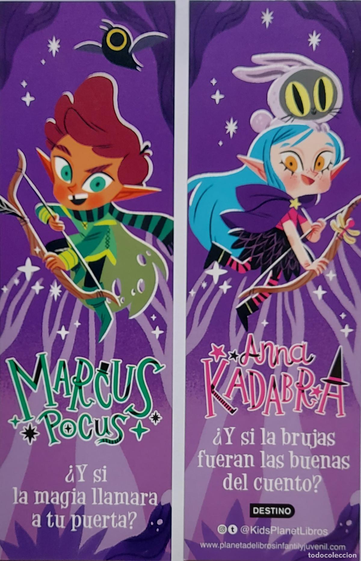 Sammeln von Lesezeichen: MARCAPAGINAS - DESTINO -MARCUS POCUS - ANNA KADABRA