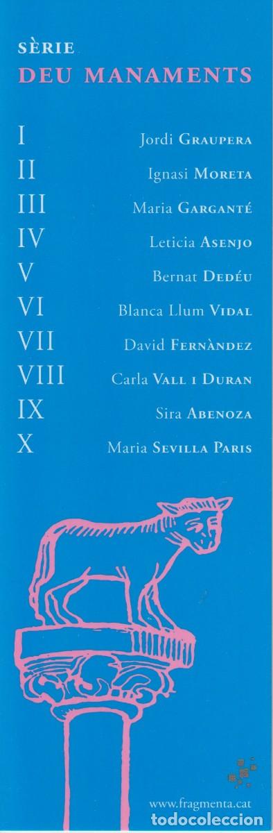 Sammeln von Lesezeichen: MARCAPAGINAS PUNT DE LLIBRE - SERIE DEU MANAMENTS - ED. FRAGMENTA