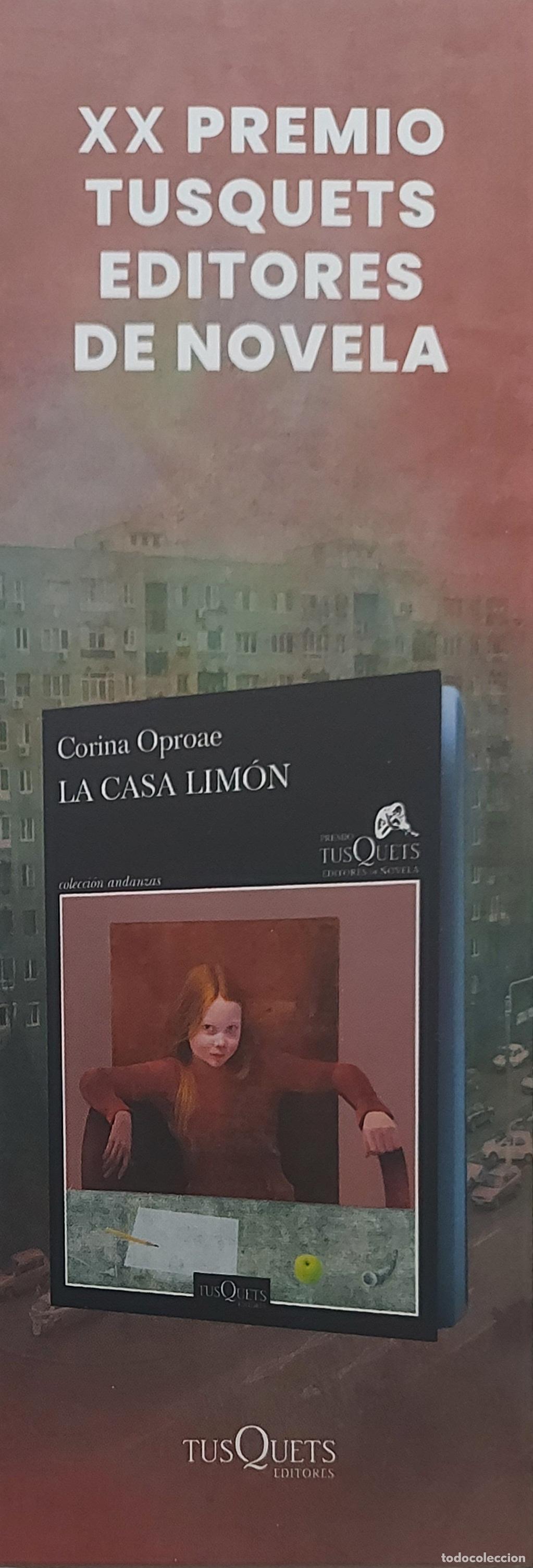 Coleccionismo Marcap&aacute;ginas: MARCAPAGINAS - TUSQUETS EDITORES - LA CASA LIM&Oacute;N - CORINA OPROAE