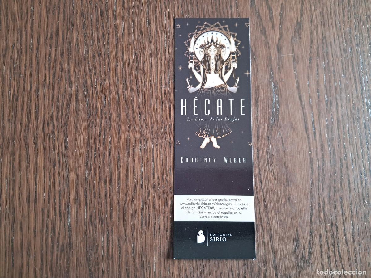 Collectables Bookmark: marcap&aacute;ginas, punto de libro, H&eacute;cate, la diosa de las brujas, Courtney Weber. Editorial Sirio.