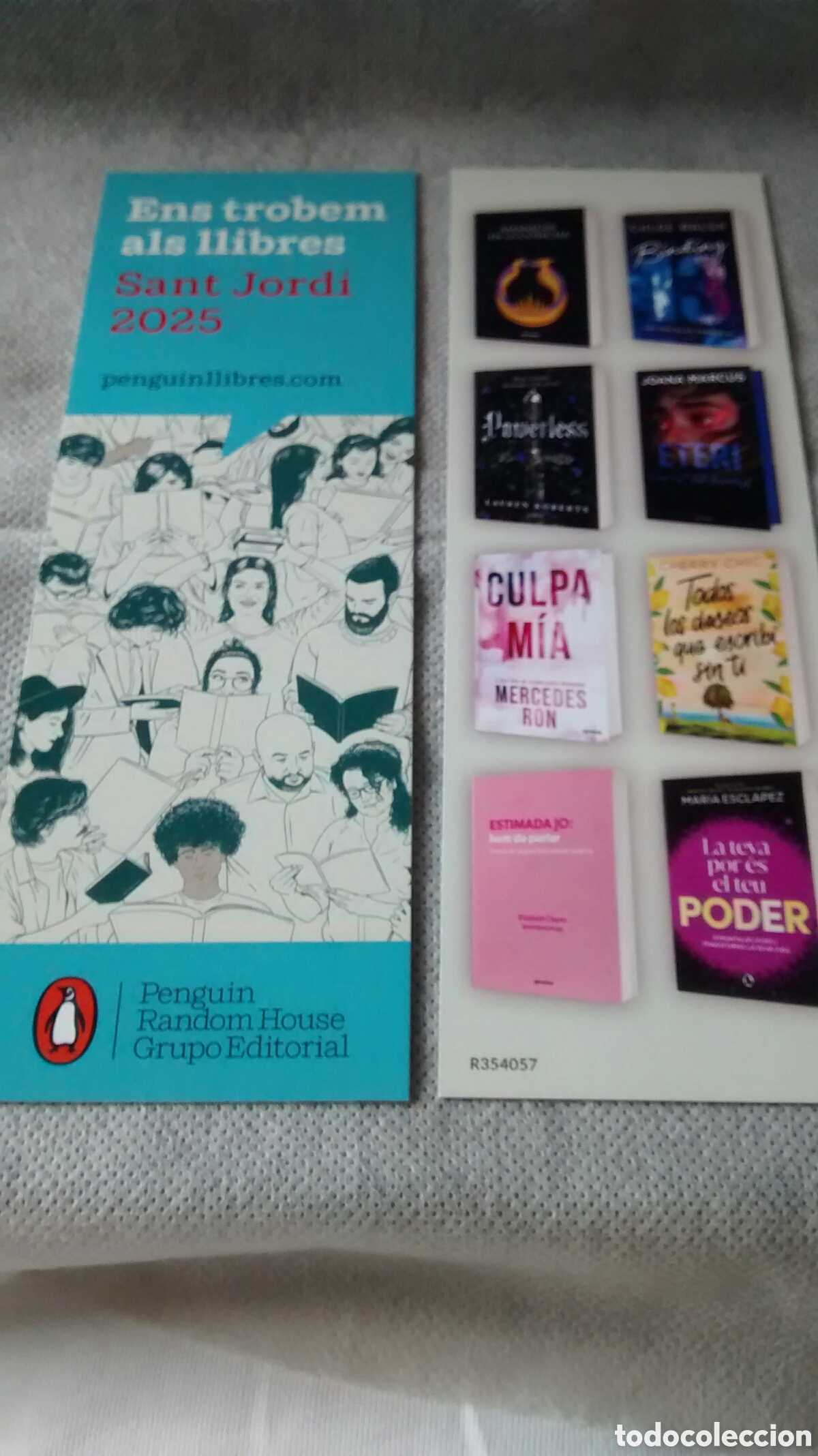 Coleccionismo Marcap&aacute;ginas: MARCAPAGINAS SANT JORDI 2025. PENGUIN RAMDOM HOUSE