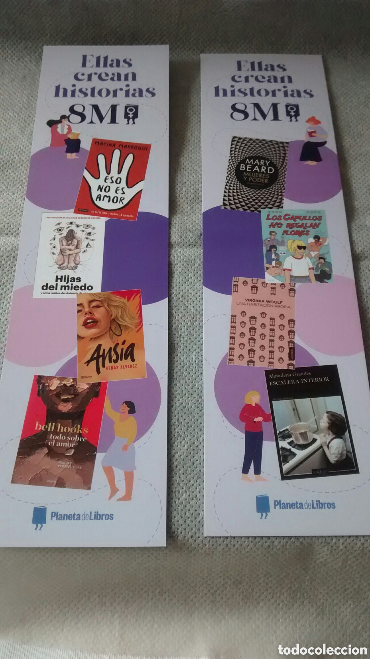 Coleccionismo Marcap&aacute;ginas: MARCAPAGINAS ELLAS CREAN HISTORIAS 8M-PLANETA DE LOS LIBROS