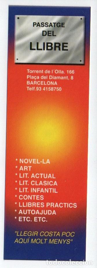 Coleccionismo marcap&aacute;ginas: MARCAPAGINAS, PASSATGE DEL LLIBRE. - Foto 1