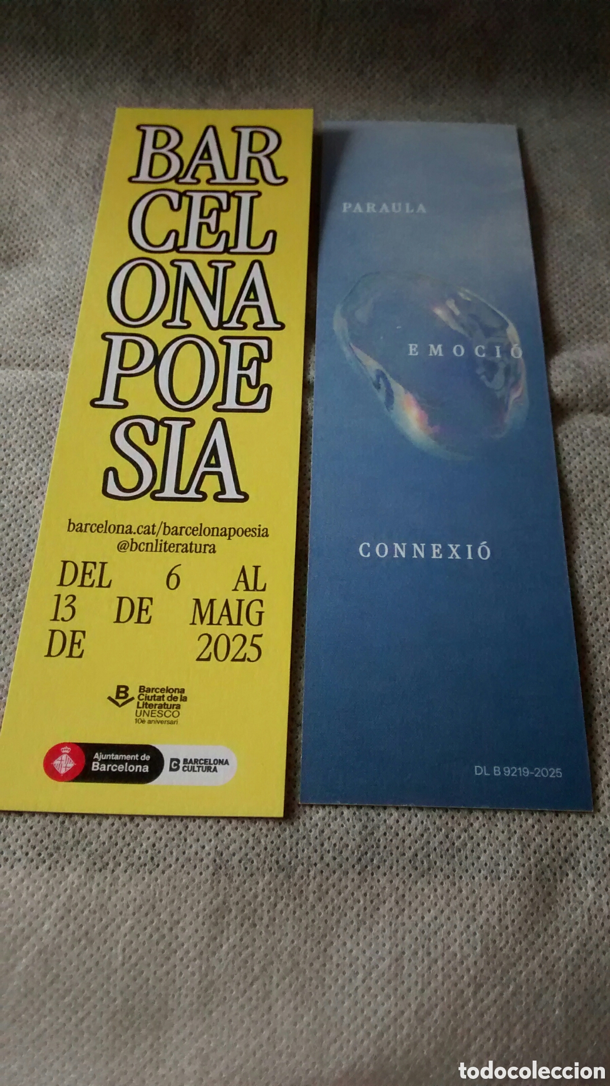 Coleccionismo Marcap&aacute;ginas: MARCAPAGINAS BARCELONA POESIA 2025