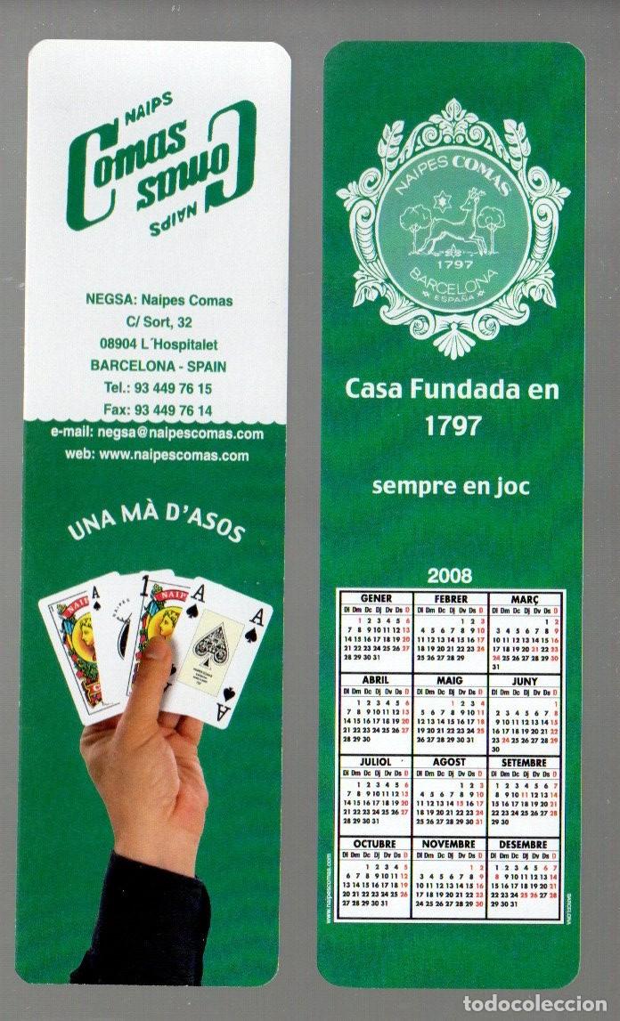 Sammeln von Lesezeichen: MARCAPAGINAS, NAIPES COMAS. UNA MA D'ASOS, CALENDARIO 2008. (1)