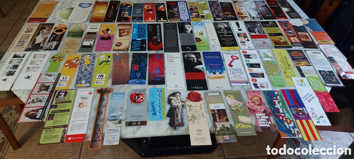 Collectables Bookmark: LOTE 4 DE 75 MARCAPAGINAS TODOS DIFERENTES