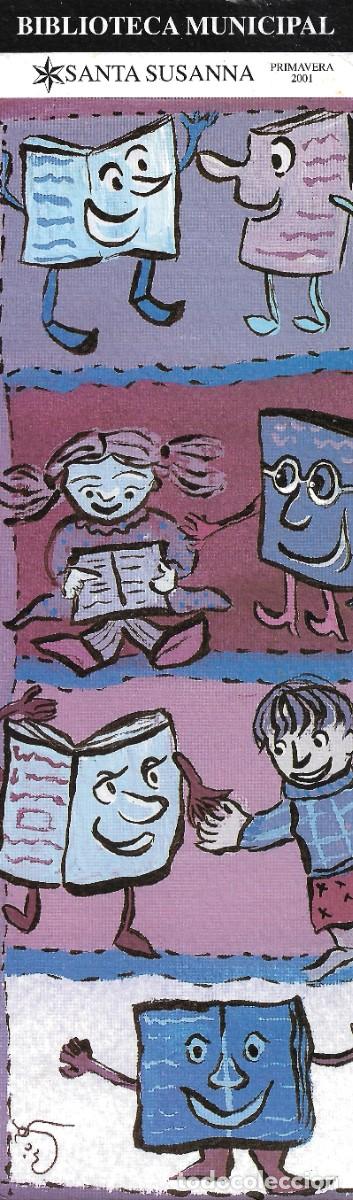 Coleccionismo Marcap&aacute;ginas: PUNTO DE LIBRO DE LA BIBLIOTECA DE SANTA SUSANNA,BARCELONA